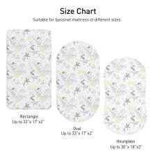 Moses Basket Sheets 82 41cm Baby Bassinet Sheets Pram Sheet Fitted fo