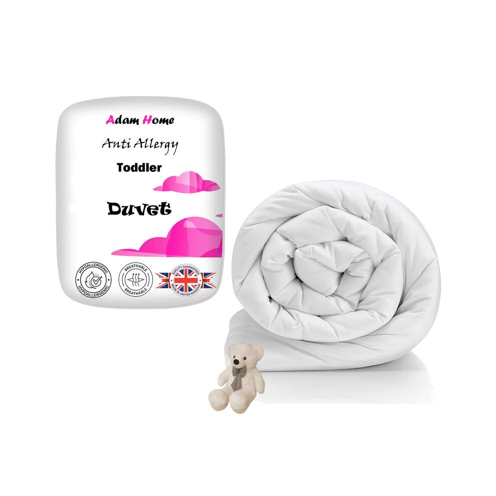 4.5 Tog Toddler Duvet 100% Microfibre Anti-Allergy Lightweight Cot Bed Duvet Hypoallergenic And Machine Washable Toddler Quilt 120X150 Cm Adam Home