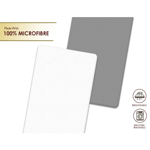 Crib Fitted Sheets 2 Pack (90 x 50 cm) | Hypoaller 2