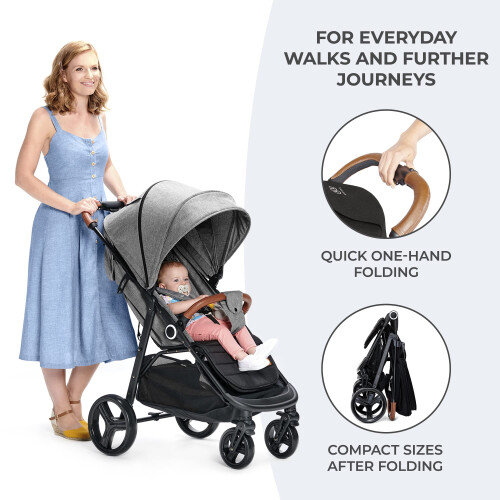 Kinderkraft Grande Plus Stroller Pushchair for Tod 2