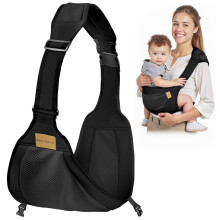 AOOWU Baby Carrier, Toddler Carrier Side, Baby Sling Carrier, Baby Wrap Carrier with Adjustable Shoulder Straps, Child Sling Baby Side with Shoulder