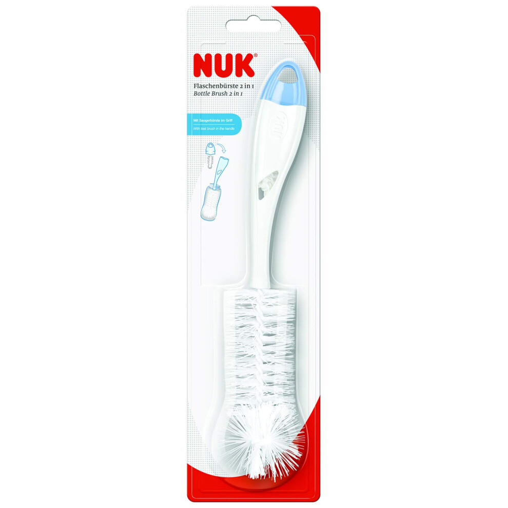 2 In 1 Bottle And Teat Brush (Colours May Vary Nuk