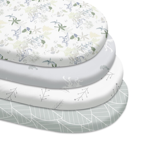 Moses Basket Sheets 82X41cm, Baby Bassinet Sheets 2