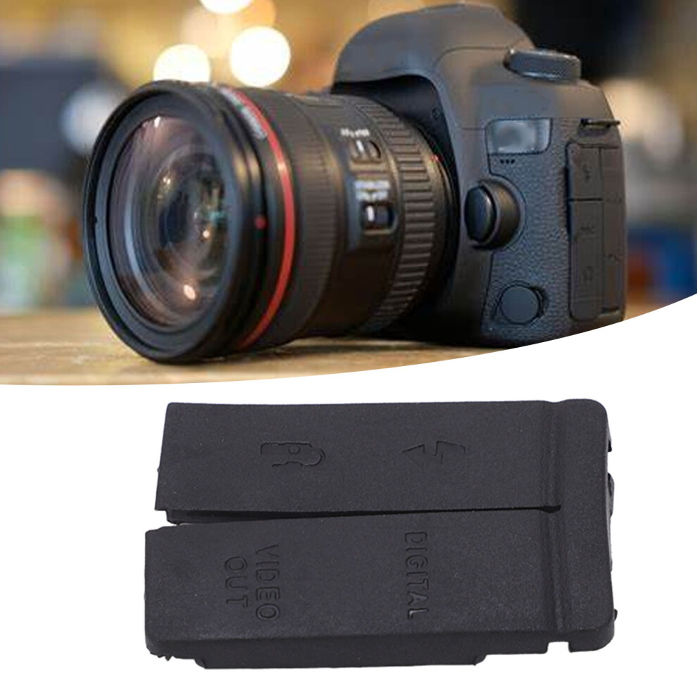 Rubber Camera Bottom Cover With Usb & Video Out For 5D Series Black 7651384155461