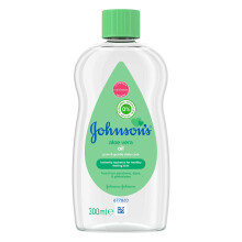 JOHNSON'S Aloe Vera Baby Oil 300ml – Leaves Skin S