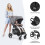 Kinderkraft Grande Plus Stroller Pushchair for Tod 5