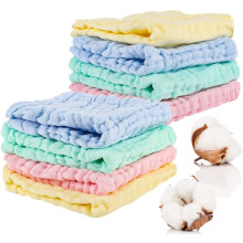 8 Pack Muslin Cloths for Baby, 12x12 Inch Muslin S