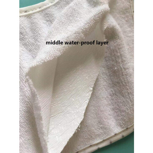 Baby's Double Layer of Cotton Soft Absorbent Drool 1