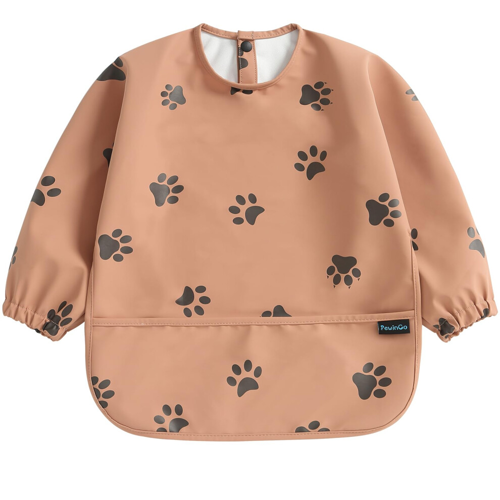 Weaning Bib With Long Sleeves & Blw, Soft Pewingo