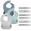 PandaEar 3 Pack Silicone Bibs for Babies Boys & Gi 3