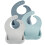 PandaEar 3 Pack Silicone Bibs for Babies Boys & Gi 1