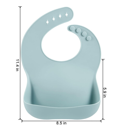 PandaEar 3 Pack Silicone Bibs for Babies Boys & Gi 1