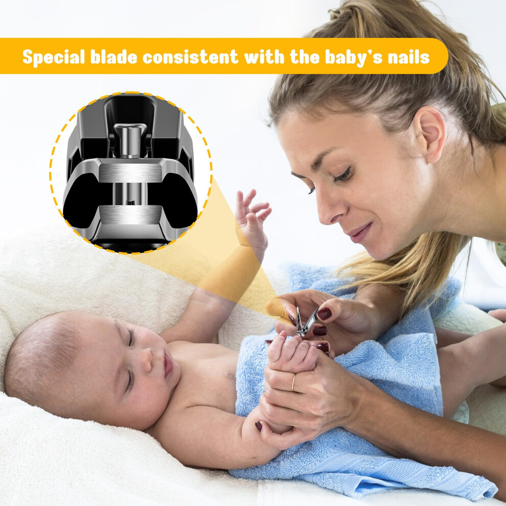 Fvion Baby Nail Clippers Stainless Steel Baby Nail Trimmer Small Jaw
