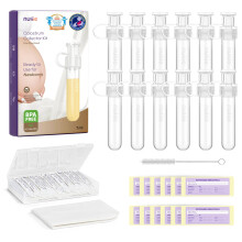 Nuliie 12pcs Colostrum Collector Kit, 7ml, Leakproof, Reusable, BPA-Free