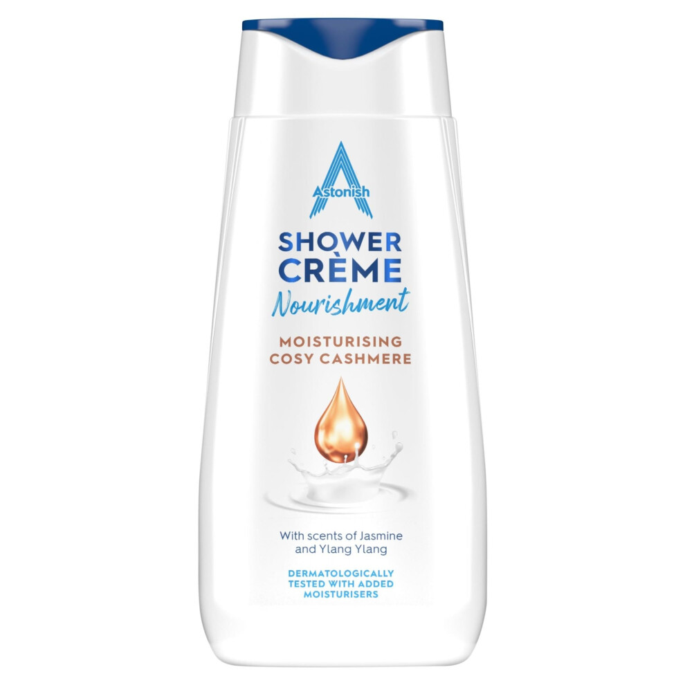 Astonish Shower Crã¨Me, Cosy Cashmere, Cleanses And Moisturises, Jasmine And Ylan