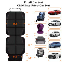 Gowhalle Car Seat Protector NonSlip Rubber Padded Backing Seat Protect