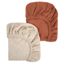 Peepeemax Moses Basket Sheets 80x40 cm, 100% Cotto