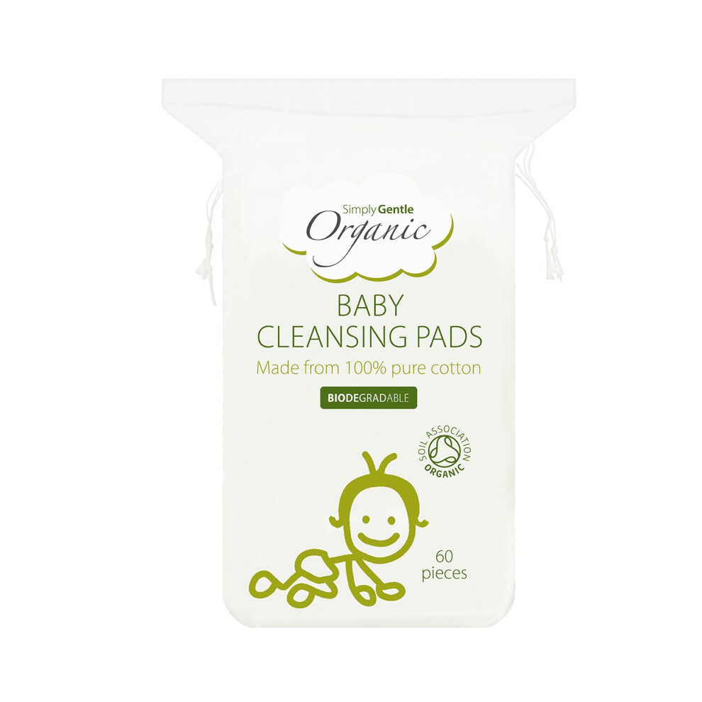 Simply Gentle Organic Cotton Baby Pads ÂUltra-Soft, Lint-Free & Eco-Friendly | Larger