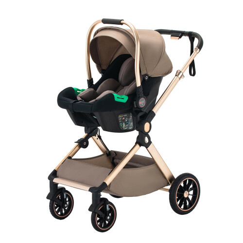 Shineey 3 in 1 Baby Stroller with Height Adjustabl 2