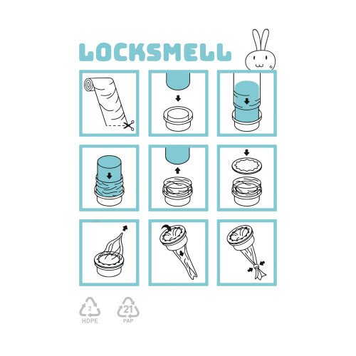 LOCKSMELL Nappy Bin Liner (400m) Compatible with T 1