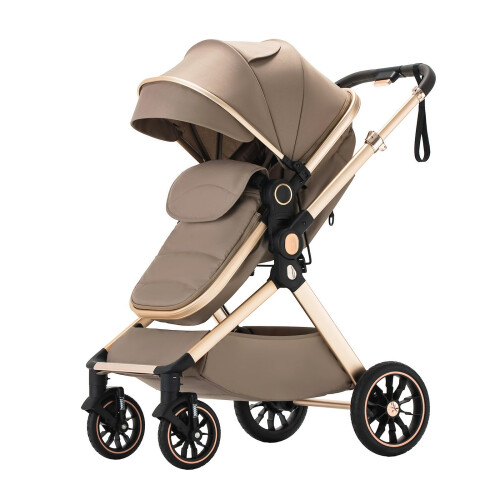 Shineey 3 in 1 Baby Stroller with Height Adjustabl 1