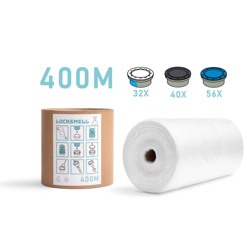 LOCKSMELL Nappy Bin Liner (400m) Compatible with T 2