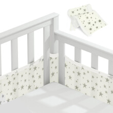 Vicloon Cot Bumper, 2Pcs Breathable Mesh Cot Liner