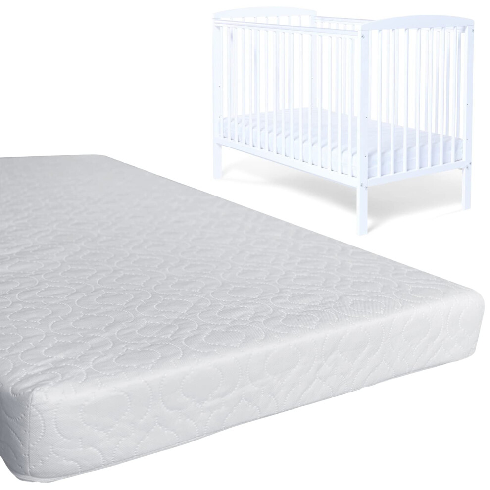 Istyle Mode Better Home Choice Baby Toddler Cot Bed Fully Breathable Foam Mattre