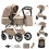 Shineey 3 in 1 Baby Stroller with Height Adjustabl 1