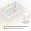 Vicloon Cot Bumper, 2Pcs Breathable Mesh Cot Liner 3