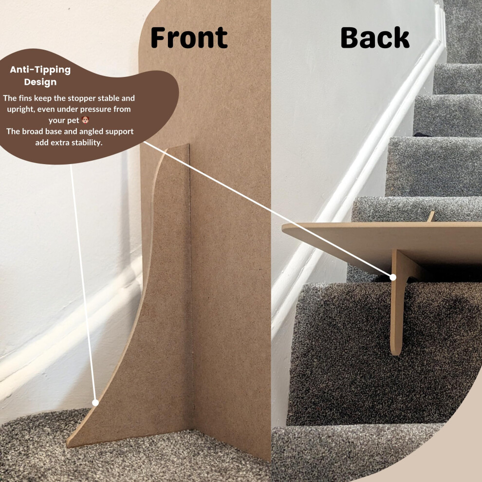 Sterzeal Nodrill Dog Gate Versatile Pet Barrier Indoor Stairs 40Cm H X 80Cm W