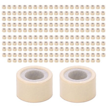 200 PCS 5mm anillos de color amarillo  Beads para las extensiones del pelo