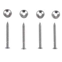 Set of 4 Guitar Bass Neck Joint Ferrule Bushing w/ Matching Screw