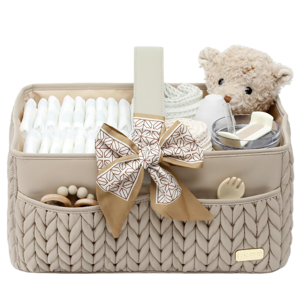 Lukjojo Nappy Organiser Storage Caddy, Portable Nu
