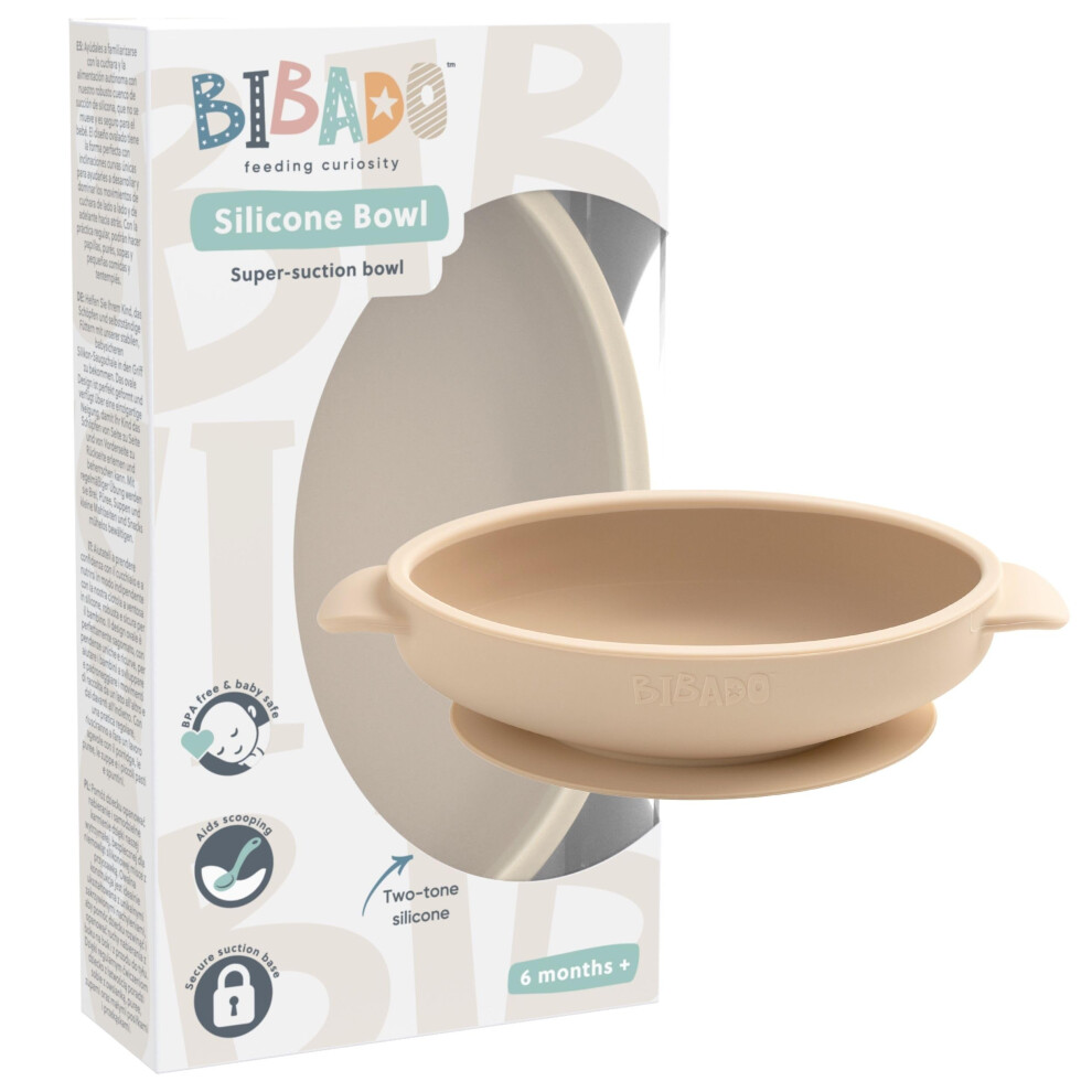 Silicone Baby Bowl (Fawn) - Stay Put Suct Bibado