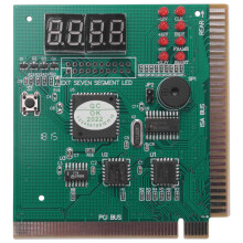 PC Motherboard Diagnostic Card 4-Digit PCI/ISA POST Code Analyzer