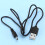 3,5 mm x 1,3 mm Cable USB noir Cable de chargeur Alimentation 6