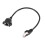 RJ45 Female to Male Adapter Network Extension Cable Panel Mount 27cm 1