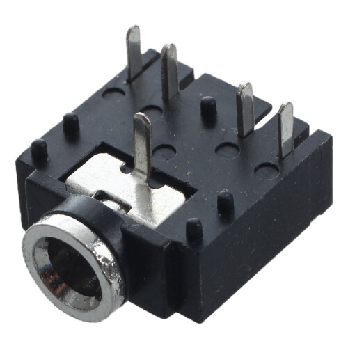 Connettore jack per jack stereo stereo da 3,5 mm per PCB da 5 pin 1
