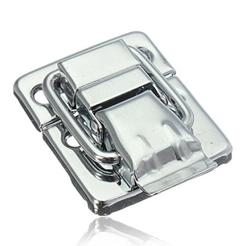 Metal snap finish Suitcase suitcase lock 30x43mm Silver 1