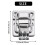 Metal snap finish Suitcase suitcase lock 30x43mm Silver 10