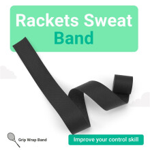 Badminton Tennis Racket Handle Over Grip Wrap Sweat Band Black