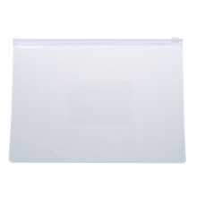 White Clear Size A5 Paper Slider Zip Closure Folders Files Bags 20 Pcs