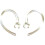 2 Small Clear Good Quality Earhooks - Wireless  Headset Ear Hook Loop Clip Earhook Hooks Loops Clips Earloop Earclip Earloops Earclip 3