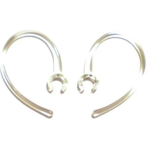 2 Small Clear Good Quality Earhooks - Wireless  Headset Ear Hook Loop Clip Earhook Hooks Loops Clips Earloop Earclip Earloops Earclip 2