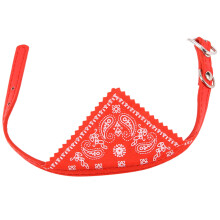 Adjustable Pet Dog Cat Bandana Scarf Collar Small Size Red