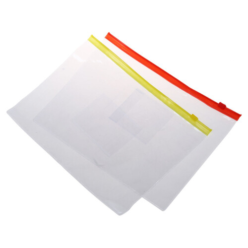 20PCS Plastic Slider Zip Lock Bags Files Holder for A5 Paper 1