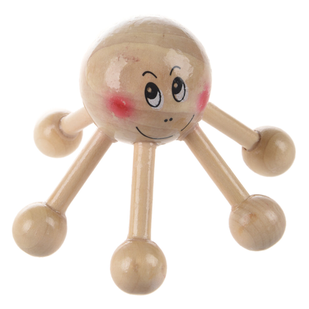 Home Office 6 Points Tension Relief Wood  Scalp Massage Equipment
