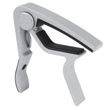 Perfect Folk Acoustic Guitar Trigger Change Capo Silver