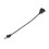 RJ45 Female to Male Adapter Network Extension Cable Panel Mount 27cm 3